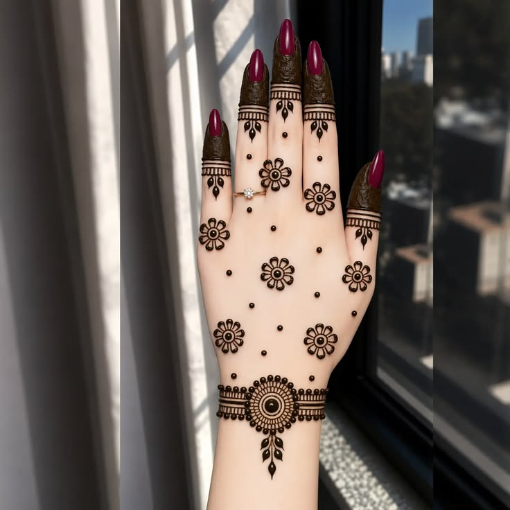 25 Beautiful Mehndi Designs for Fingers and Back Hand: Stylish & Easy Ideas 19 image 151