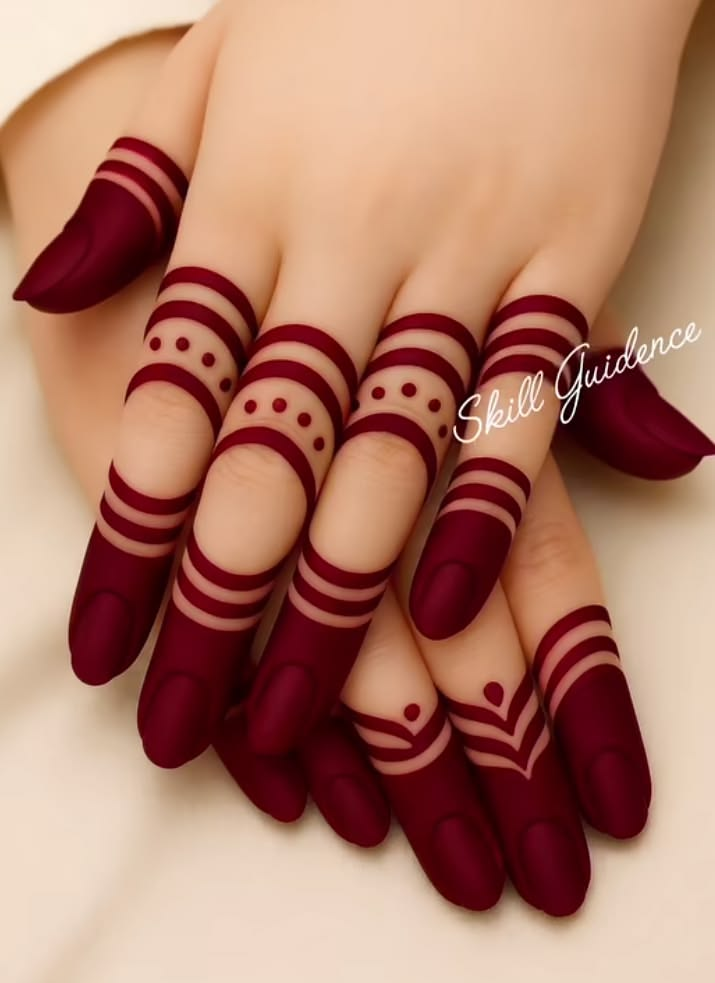 25 Beautiful Mehndi Designs for Fingers and Back Hand: Stylish & Easy Ideas 9 image 163