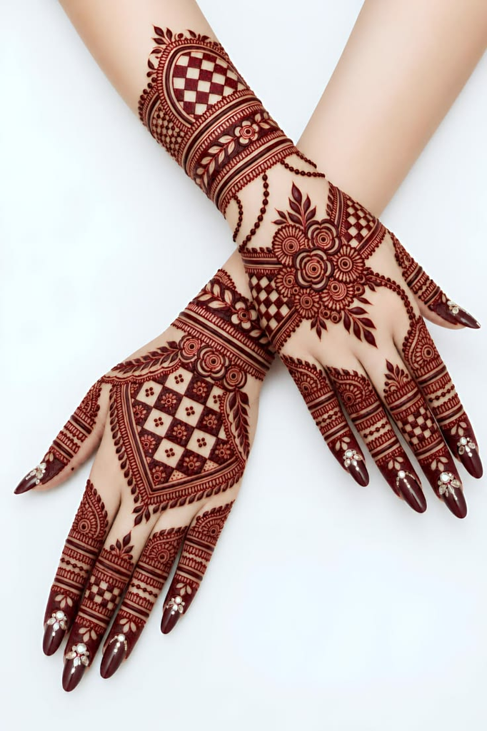 25 Beautiful Mehndi Designs for Fingers and Back Hand: Stylish & Easy Ideas 3 image 166