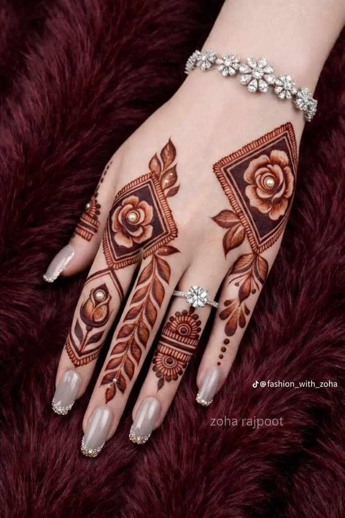 25 Beautiful Mehndi Designs for Fingers and Back Hand: Stylish & Easy Ideas 5 image 168