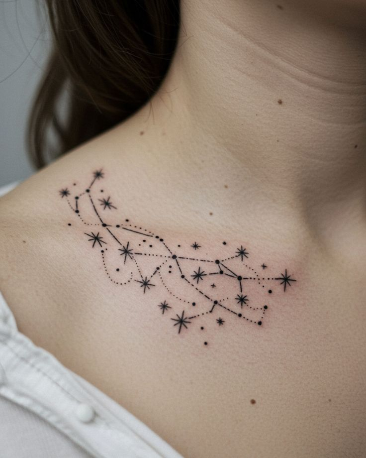25 Beautiful Chest Tattoo Ideas for Girls: Feminine, Elegant & Unique Designs 37 image 272